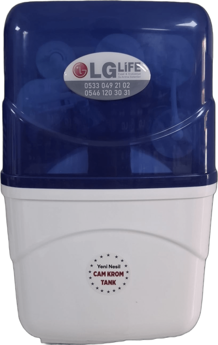 LG Life Su Arıtma Cihazı - LG Su Arıtma Cihazı - 8 litre Cam Krom Tank (ücretsiz Montaj)